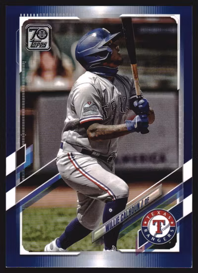 2021 Topps Walmart Royal Blue #115 Willie Calhoun (12-MM2-MLBRANGERS)