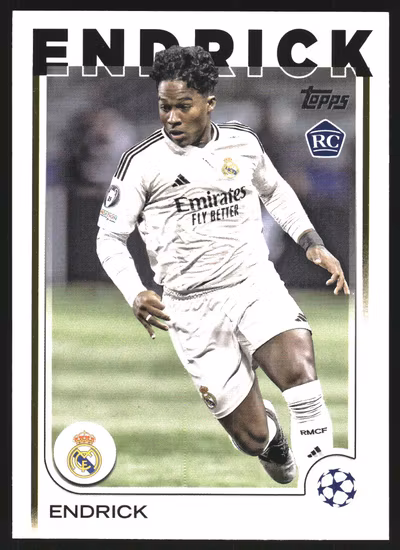 2024-25 Topps UEFA Club Competitions #100 Endrick (15-MM9-REALMADRID)