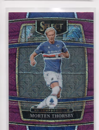 2021-22 Panini Chronicles Serie A Purple Mojo #241 Morten Thorsby Select (20-NN10-SAMPDORIA)