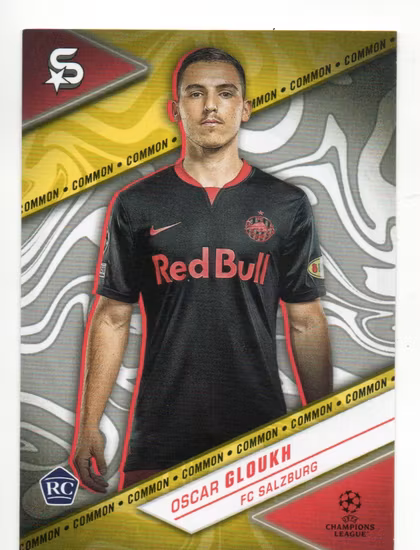 2023-24 Topps UEFA Club Competitions Superstars Yellow #69 Oscar Gloukh (10-EE8-SOCCERSALZBURG)