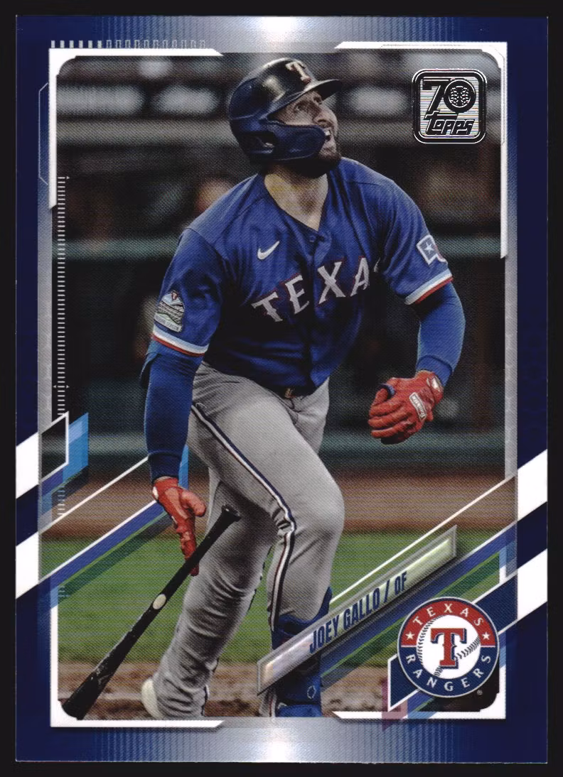 2021 Topps Walmart Royal Blue #131 Joey Gallo (15-MM2-MLBRANGERS)