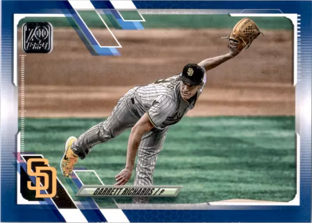2021 Topps Walmart Royal Blue #140 Garrett Richards (10-MM2-MLBPADRES)