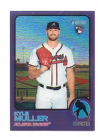 2022 Topps Heritage Chrome Purple Refractors #280 Kyle Muller (12-MM3-MLBBRAVES)