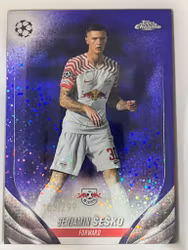 2023-24 Topps UEFA Club Competitions Purple Foil #46 Benjamin Sesko (30-II9-SOCCERLEIPZIG)