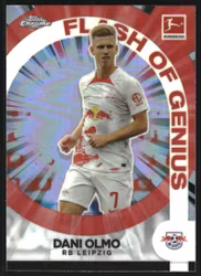 2022-23 Topps Chrome Bundesliga Flash of Genius #FGDO Dani Olmo (20-II9-SOCCERLEIPZIG)