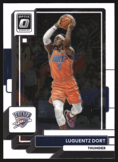 2022-23 Donruss Optic #39 Luguentz Dort (5-OO7-NBATHUNDER)
