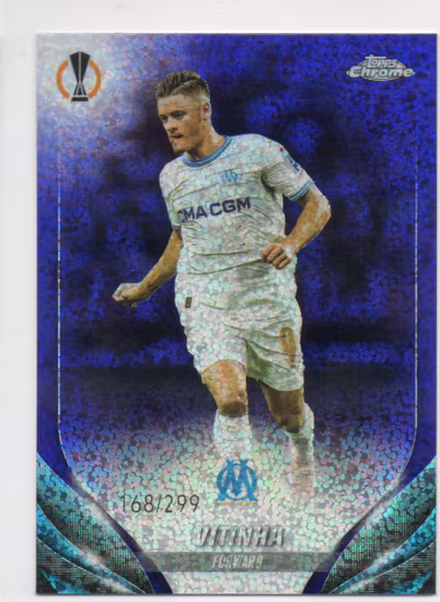 2023-24 Topps UEFA Club Competitions Purple Foil #135 Vitinha (40-JJ2-MARSEILLE)