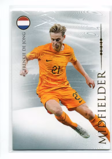 2023-24 Futera World Football Unique #37 Frenkie de Jong (30-JJ2-NETHERLANDS)