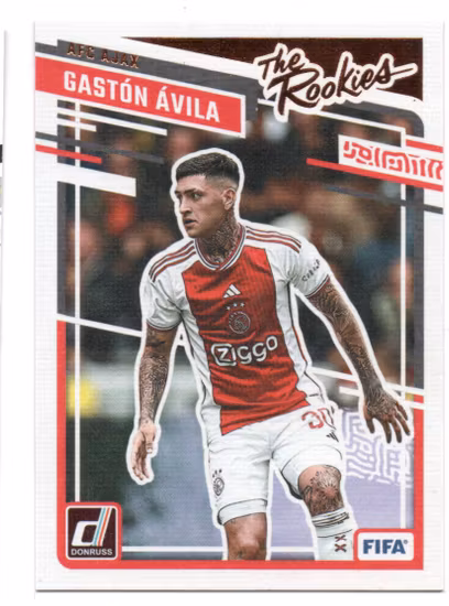 2023-24 Donruss The Rookies #5 Gaston Avila (20-AA7-SOCCERAJAX)