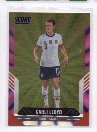2021-22 Score FIFA Purple Lasers #50 Carli Lloyd (100-NN3-USA)