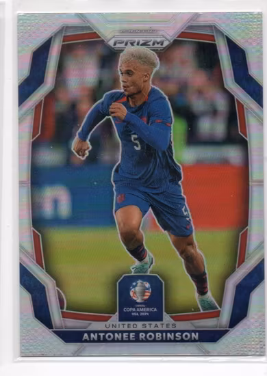 2024 Panini Prizm Copa America Prizms Silver #162 Antonee Robinson (15-MM9-SOCCERUSA)