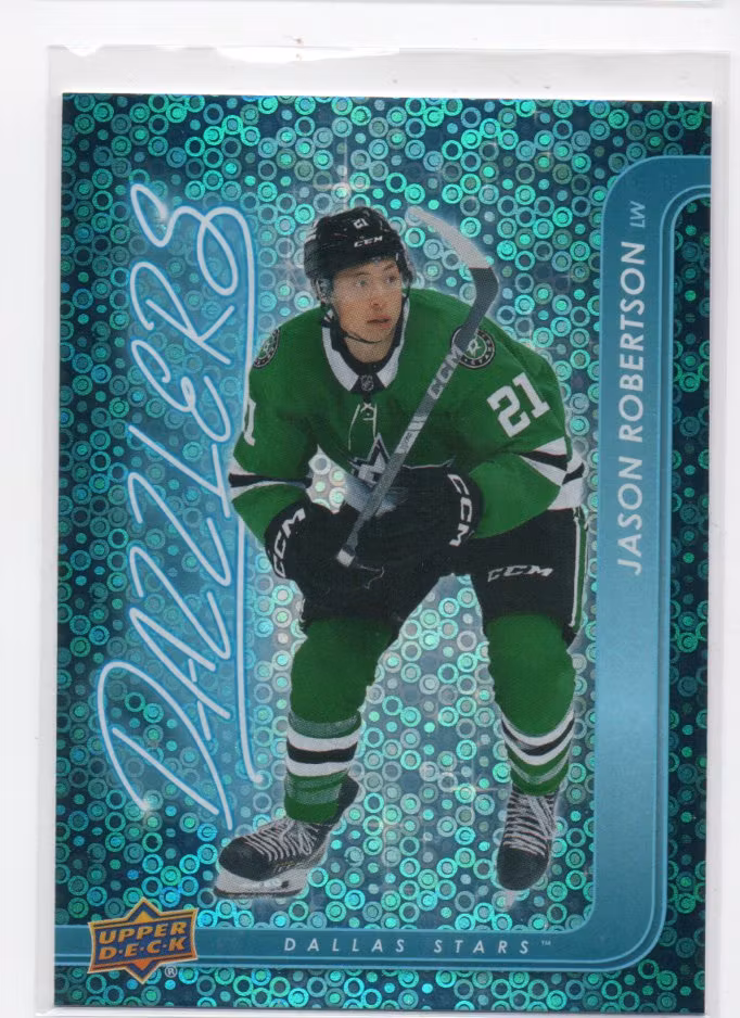 2024-25 Upper Deck Dazzlers Blue #DZ106 Jason Robertson (15-NN8-NHLSTARS)