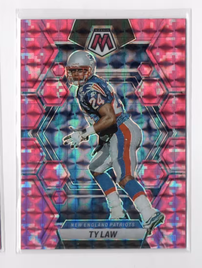 2023 Panini Mosaic Mosaic Camo Pink #167 Ty Law (15-LL13-NFLPATRIOTS)