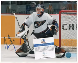 OLAF KOLZIG WASHINGTON CAPITALS SIGNED 8X10 PHOTO (CERT)
