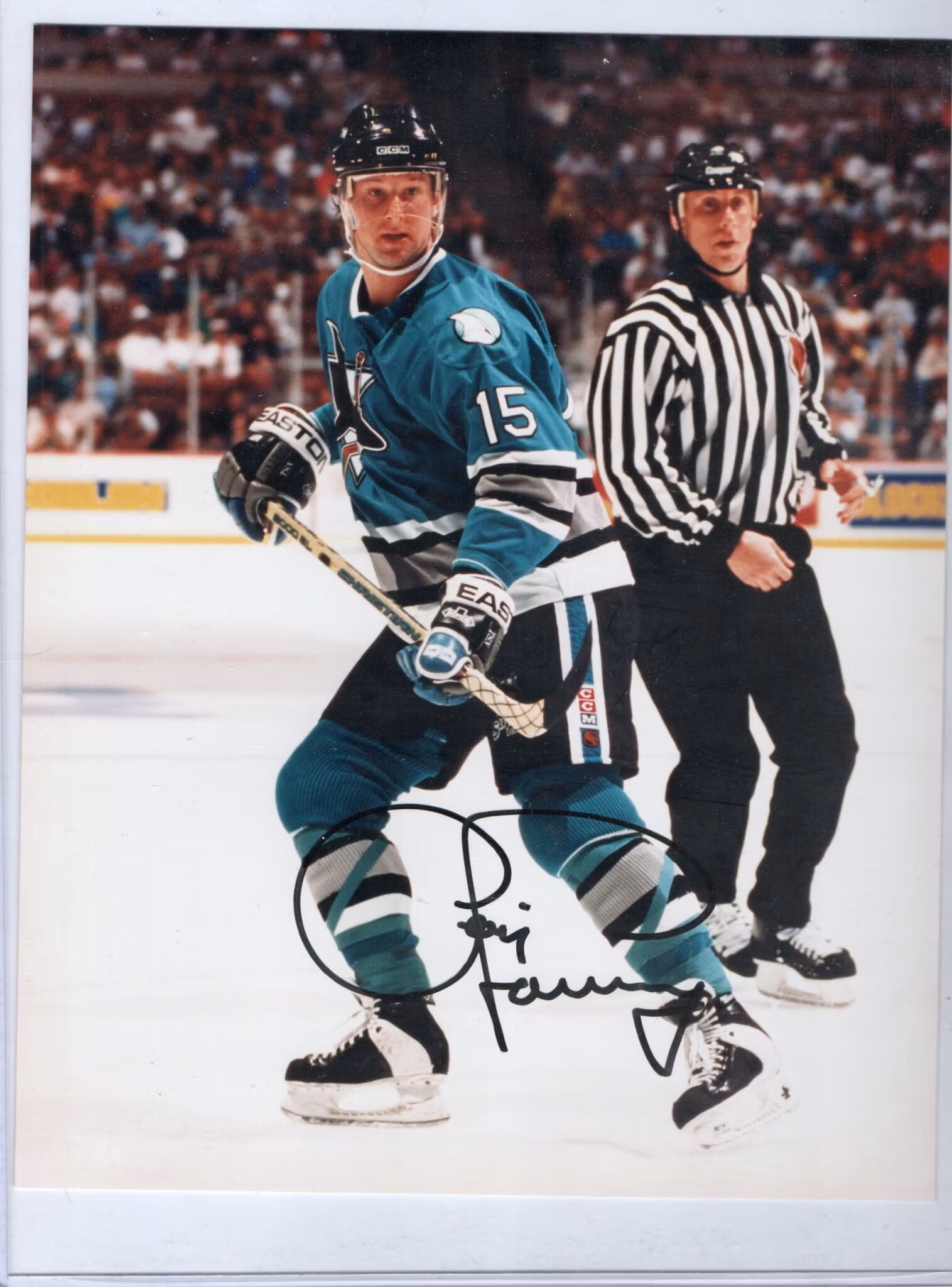 CRAIG JANNEY - SAN JOSE SHARKS SIGNED 8X10 PHOTO (NO CERT)