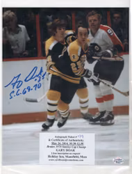 GARY DOAK - BOSTON BRUINS - SIGNED 8X10 PHOTO (CERT)