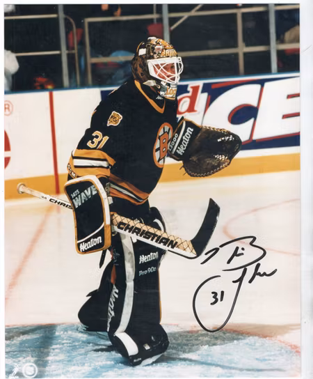 BLAINE LACHER - BOSTON BRUINS - SIGNED 8X10 PHOTO (NO CERT)