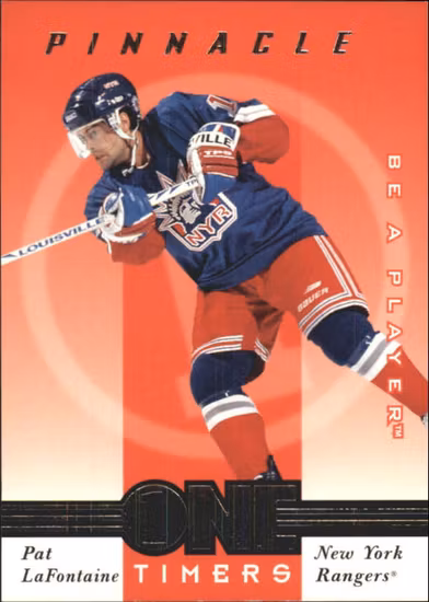 1997-98 Be A Player One Timers #15 Pat LaFontaine (12-QQ2-NHLRANGERS)