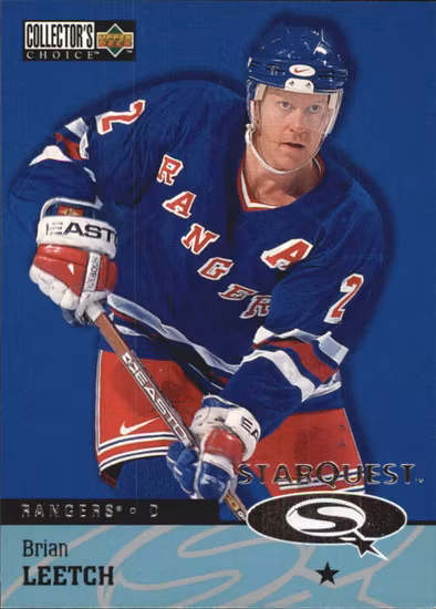 1997-98 Collector's Choice StarQuest #SQ20 Brian Leetch (10-QQ2-NHLRANGERS)