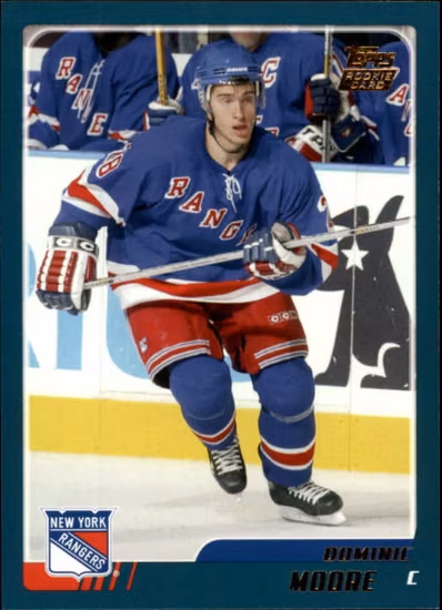 2003-04 Topps Traded #TT128 Dominic Moore RC (10-QQ2-NHLRANGERS)