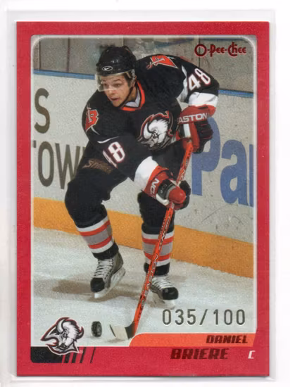 2003-04 O-Pee-Chee Red #68 Daniel Briere (40-OO12-NHLSABRES)