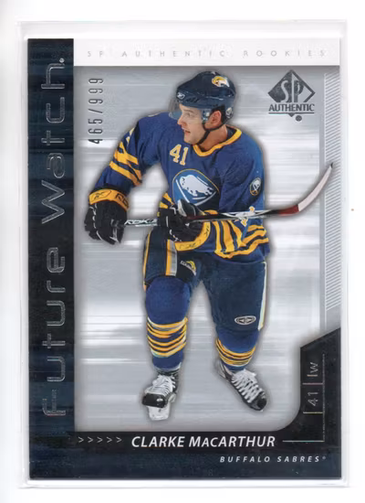 2006-07 SP Authentic #249 Clarke MacArthur RC (25-OO12-NHLSABRES)