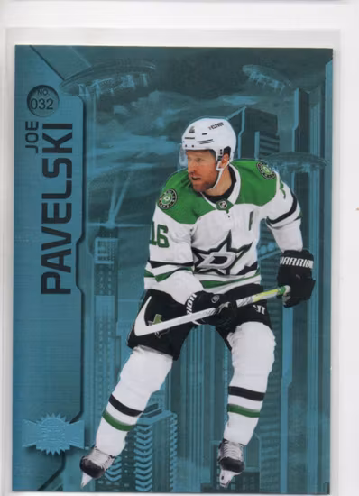 2023-24 Metal Universe Blue Spectrum FX #32 Joe Pavelski (15-OO12-NHLSTARS)