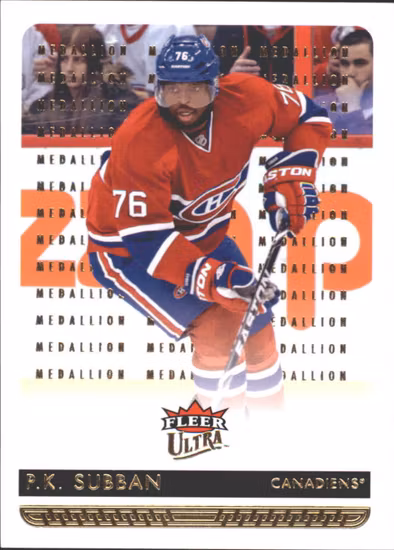 2014-15 Ultra Gold Medallion #99 P.K. Subban (12-OO13-NHLCANADIENS)