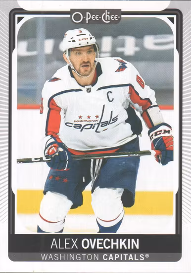 2021-22 O-Pee-Chee #3 Alex Ovechkin (10-QQ4-NHLCAPITALS)