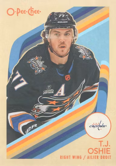 2023-24 O-Pee-Chee Retro #406 T.J. Oshie (10-QQ4-NHLCAPITALS)