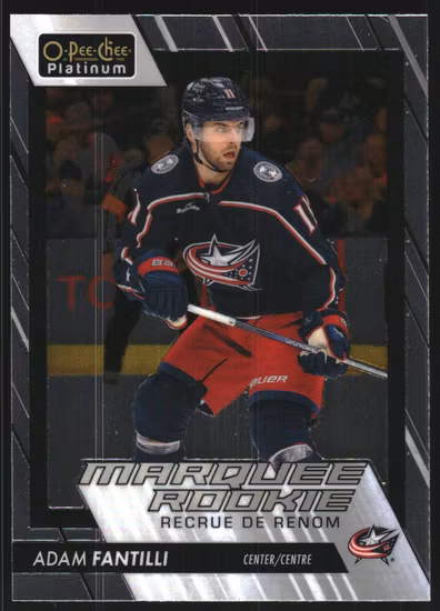 2023-24 O-Pee-Chee Platinum #203 Adam Fantilli RC (30-QQ5-NHLBLUEJACKETS)