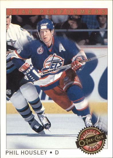 1992-93 OPC Premier Star Performers #16 Phil Housley (12-QQ8-NHLJETS)