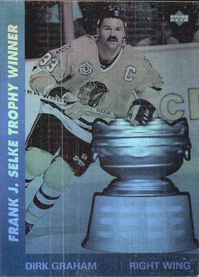 1991-92 Upper Deck Award Winner Holograms #AW8 Dirk Graham (10-QQ7-NHLBLACKHAWKS)