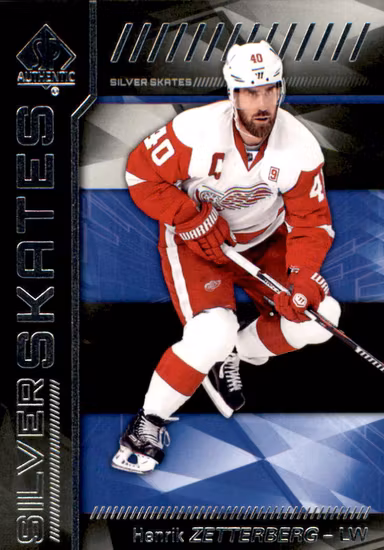 2016-17 SP Authentic Silver Skates #SSHZ Henrik Zetterberg (15-QQ7-NHLREDWINGS)