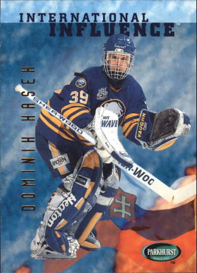 1995-96 Parkhurst International #236 Dominik Hasek II (10-RR4-NHLSABRES)