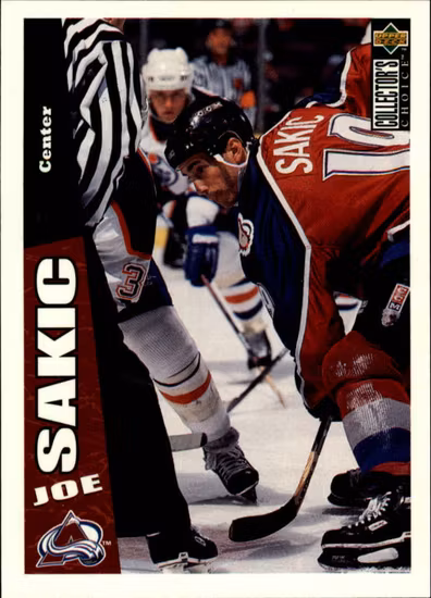 1996-97 Collector's Choice #64 Joe Sakic (5-RR4-NHLAVALANCHE)