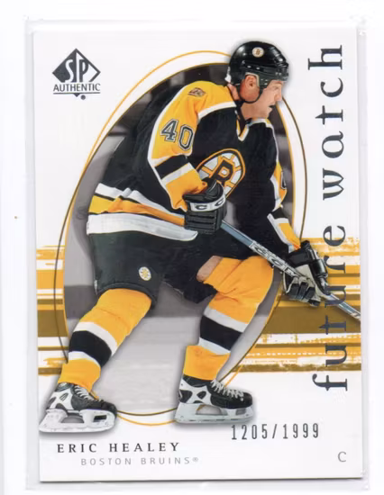 2005-06 SP Authentic #250 Eric Healey RC (20-RR4-NHLBRUINS)