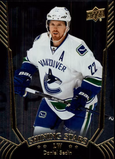 2016-17 Upper Deck Shining Stars #SS35 Daniel Sedin (25-RR4-NHLCANUCKS)