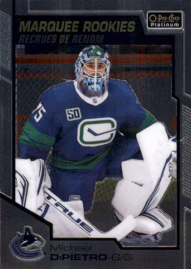 2020-21 O-Pee-Chee Platinum #172 Michael DiPietro RC (10-RR4-NHLCANUCKS)