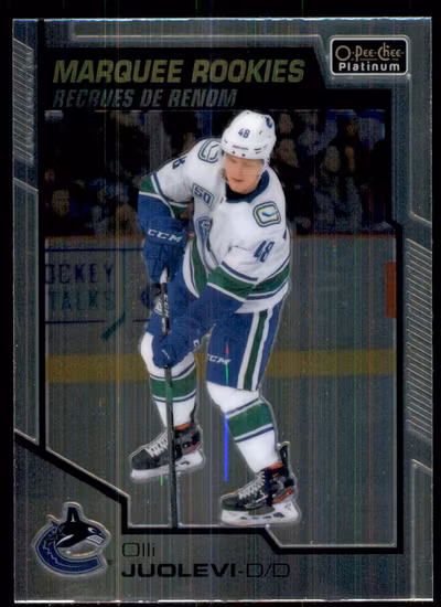 2020-21 O-Pee-Chee Platinum #189 Olli Juolevi RC (10-RR4-NHLCANUCKS)