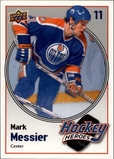 2009-10 Upper Deck Hockey Heroes Mark Messier #HH21 Mark Messier (20-QQ11-NHLOILERS)