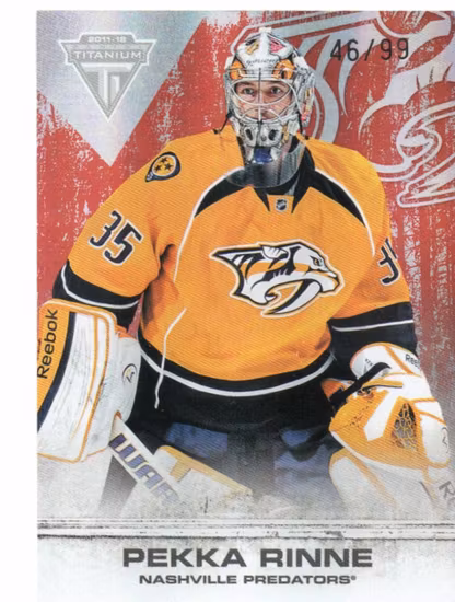 2011-12 Panini Titanium Spectrum Ruby #97 Pekka Rinne (50-QQ11-NHLPREDATORS)