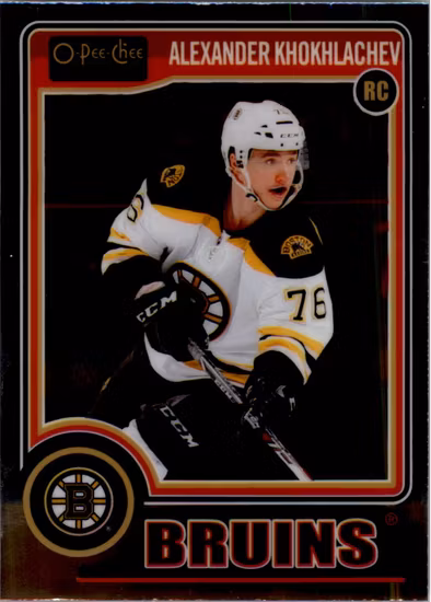 2014-15 O-Pee-Chee Platinum #171A Alexander Khokhlachev RC (10-QQ11-NHLBRUINS)