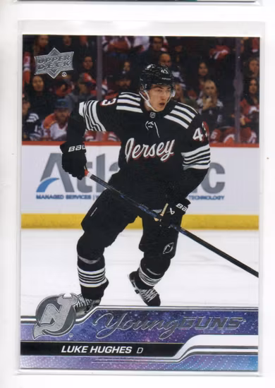 2023-24 Upper Deck #248 Luke Hughes YG RC (150-RR2-NHLDEVILS)