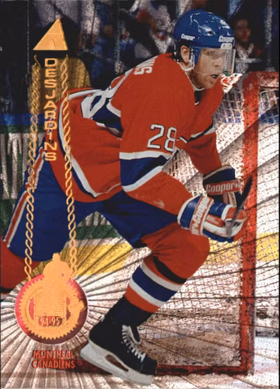 1994-95 Pinnacle Rink Collection #106 Eric Desjardins (15-RR5-NHLCANADIENS)