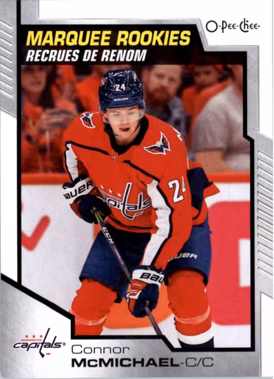 2020-21 O-Pee-Chee #622 Connor McMichael RC (20-RR5-NHLCAPITALS)