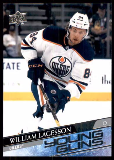 2020-21 Upper Deck #479 William Lagesson YG RC (30-RR5-NHLOILERS)