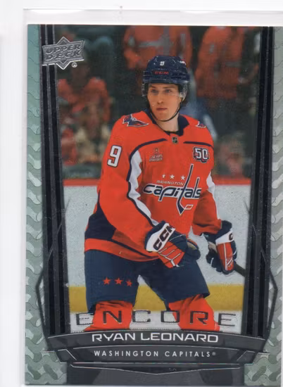 2025-26 Upper Deck Encore #E76 Ryan Leonard (20-RR5-NHLCAPITALS)