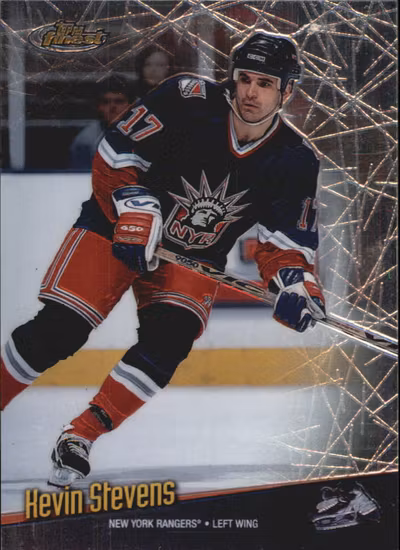 1998-99 Finest No Protectors #56 Kevin Stevens (5-QQ8-NHLRANGERS)