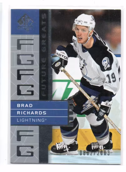 2002-03 SP Authentic #132 Brad Richards FG (15-QQ14-NHLLIGHTNING)